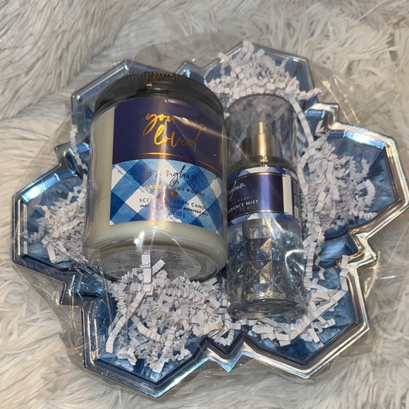 Bath & Body Works Other - Bath and Body Works Gingham Candle and Mist Set